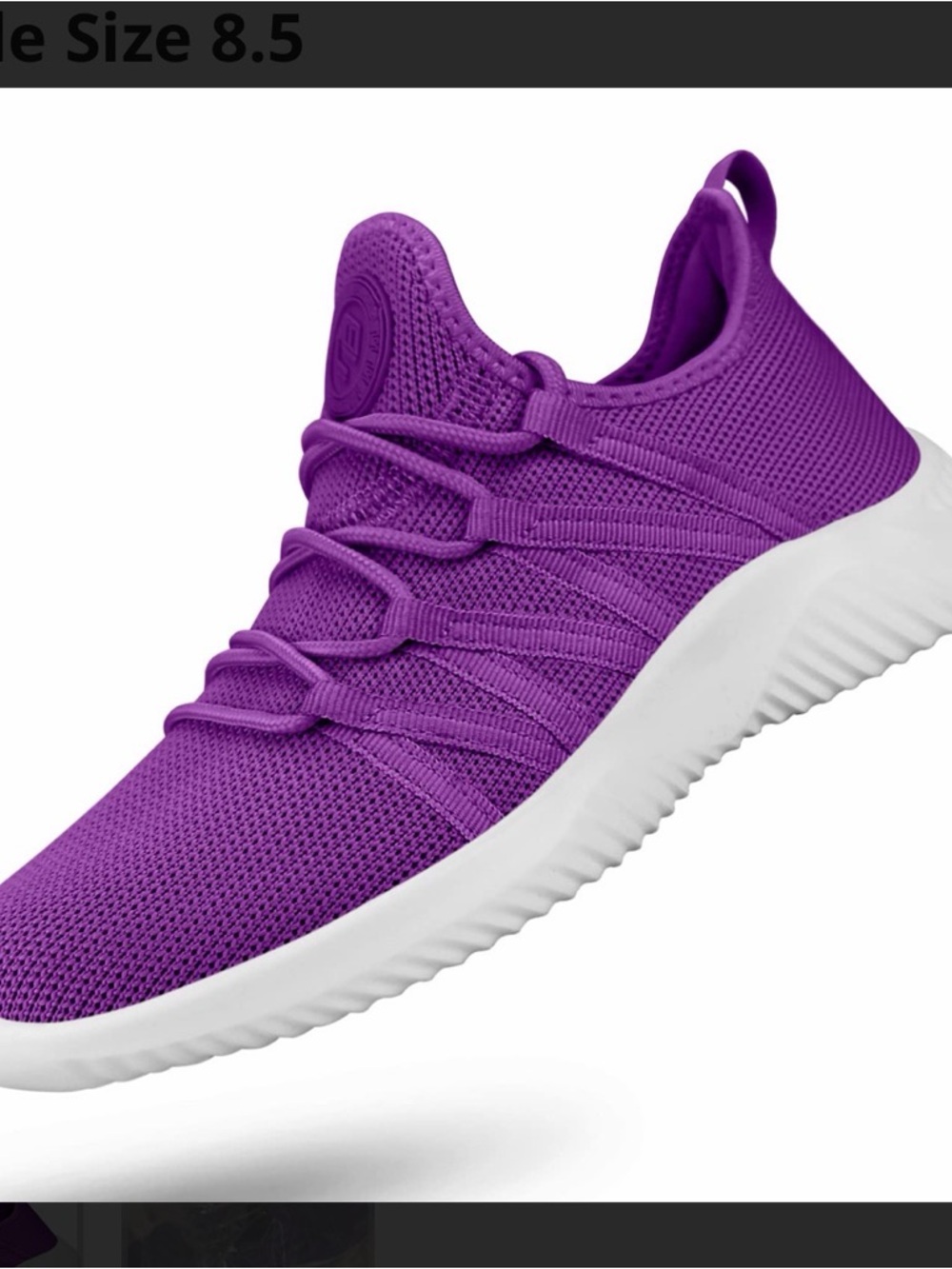 Everyday Slip-On Knit Running Sneakers in Purple